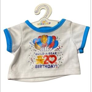 Build-A-Bear Workshop 20th Birthday T-Shirt for your favorite bear or character